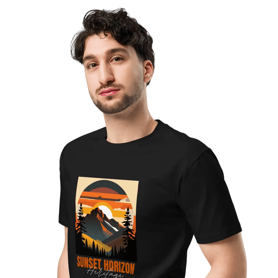 Sunset Horizon Mountain Tee product image (5)