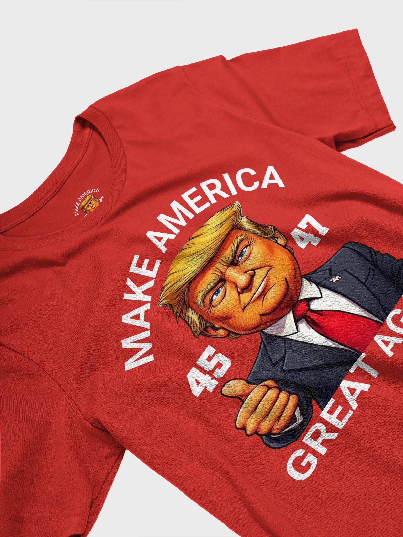 Thumbs-Up Trump Caricature MAGA Tee product image (3)