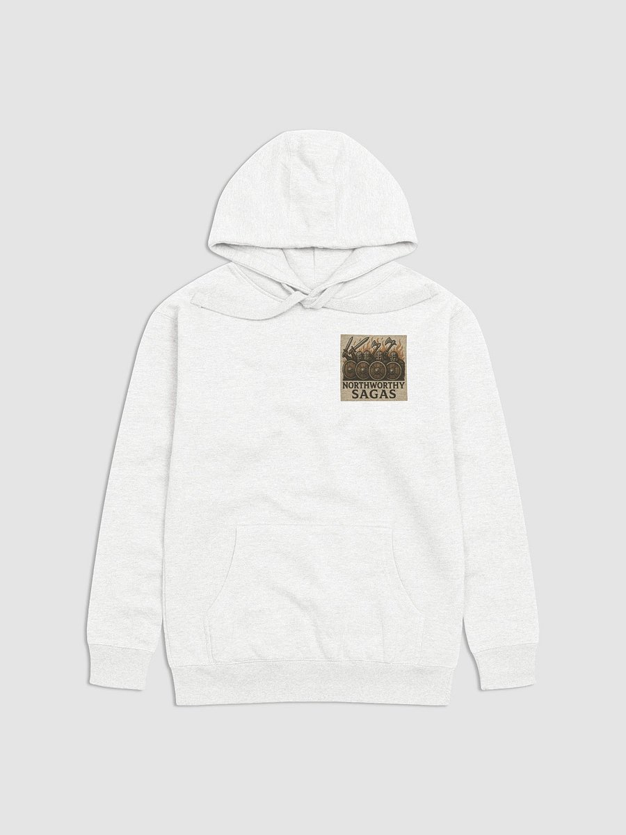 Northworthy Sagas axe, sword and shield Wall Hoodie product image (1)