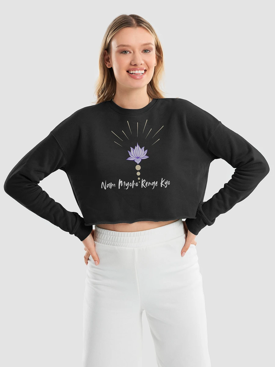 AS Colour Women's Premium Crop Top - Nam-Myoho-Renge-Kyo with Lotus Flower Print product image (9)