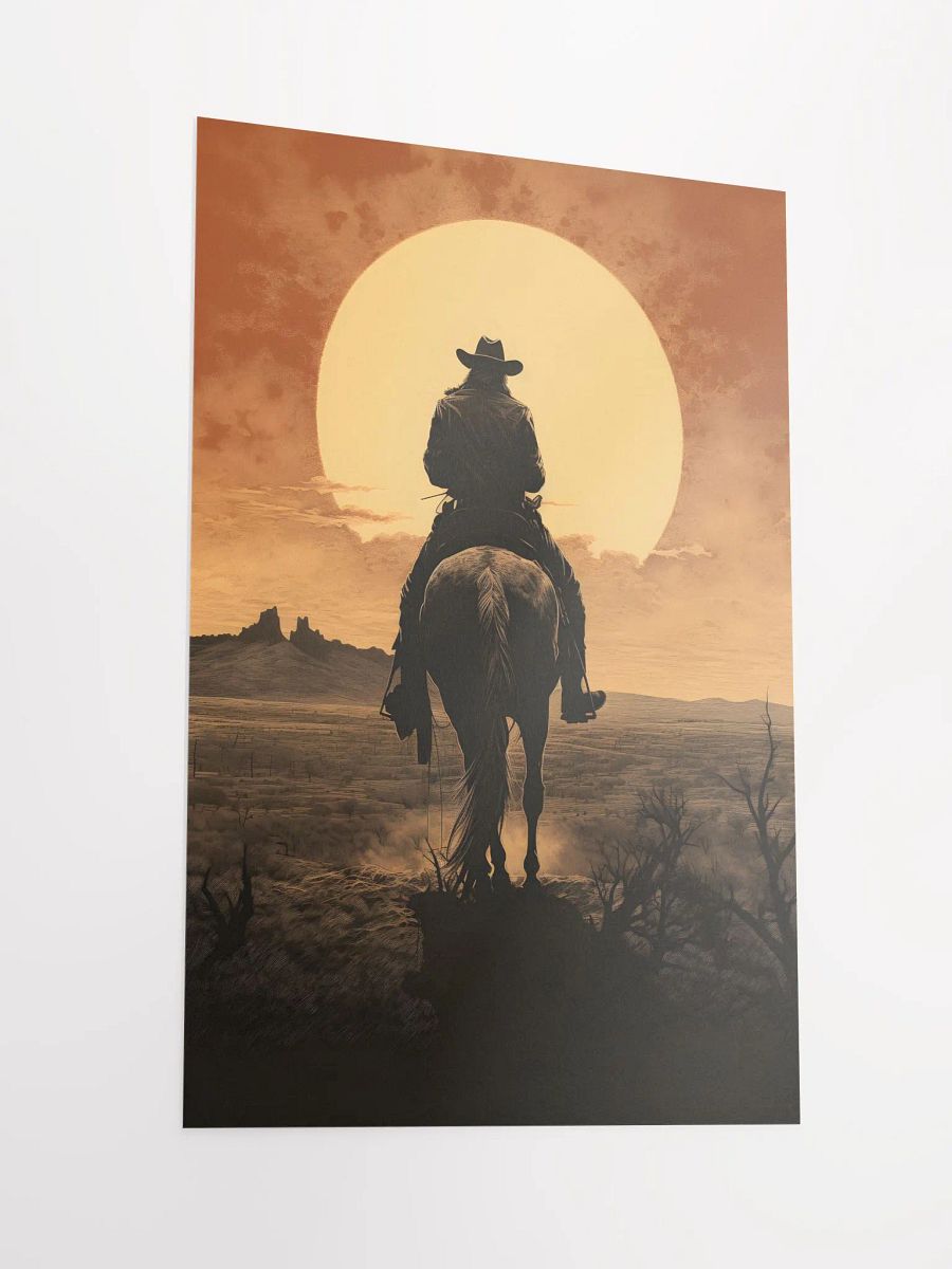 Cowboy into the Sunset Poster product image (2)