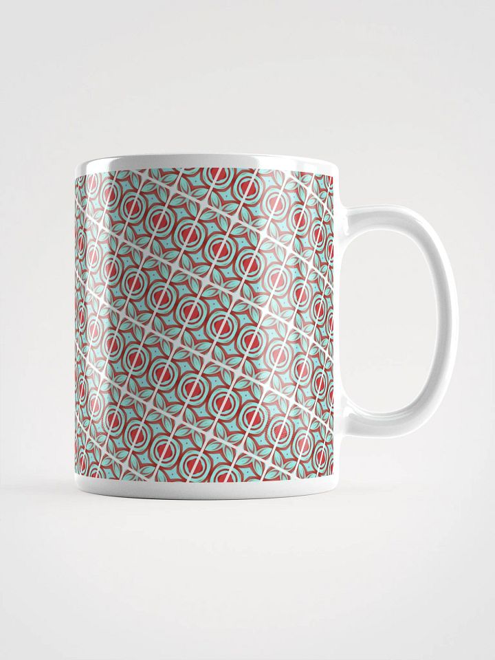 Blue & Red Diagonal Ceramic Mug product image (2)