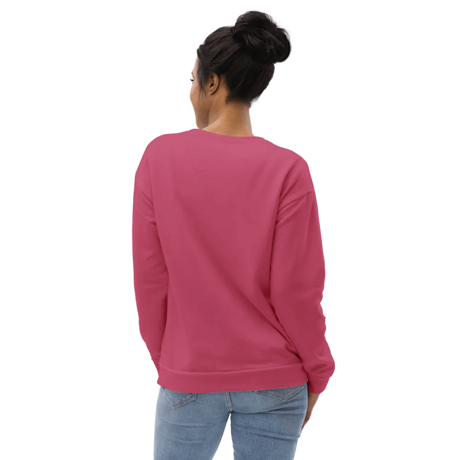 Plain Vibrant Red Soft Summer Unisex Recycled Polyester Heavyweight Premium Sweatshirt by Treasure Pie product image (9)