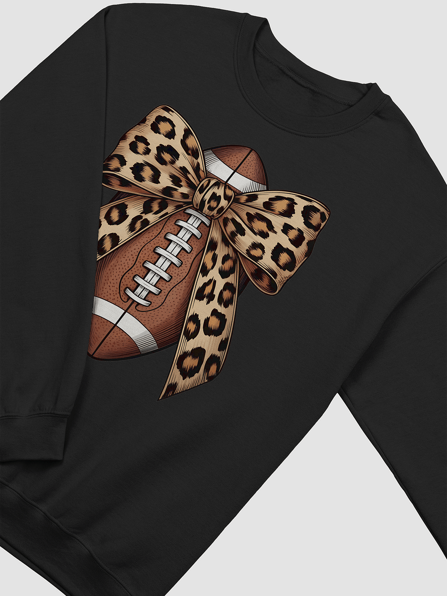 Leopard Bow Football Sweatshirt product image (3)