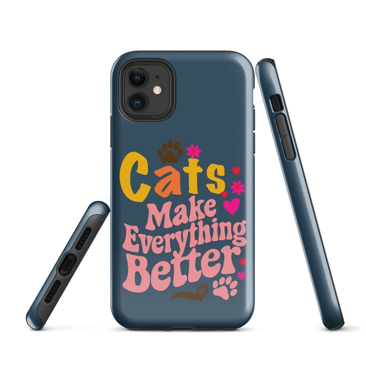 Cats Make Everything Better Tough Case for iPhone® product image (1)