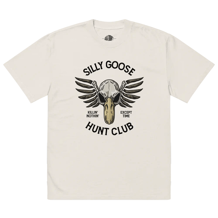 Silly Goose Hunt Club | Oversized Tee | Bone product image (2)