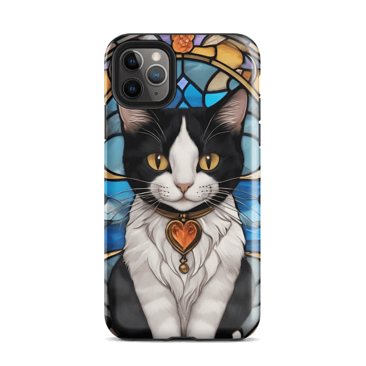 Stained Glass Cat iPhone Case product image (34)