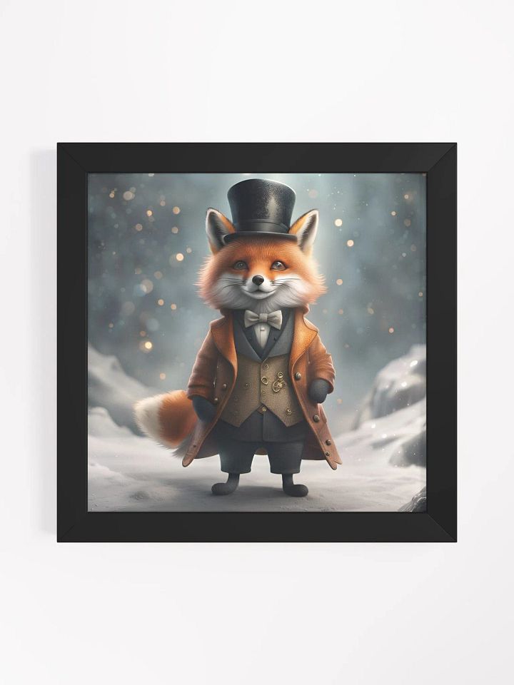 Framed Smart Dressed Fox Poster product image (1)