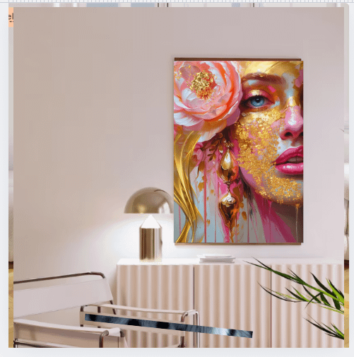 Abstract - Pink & Gold series Wall Art product image (4)