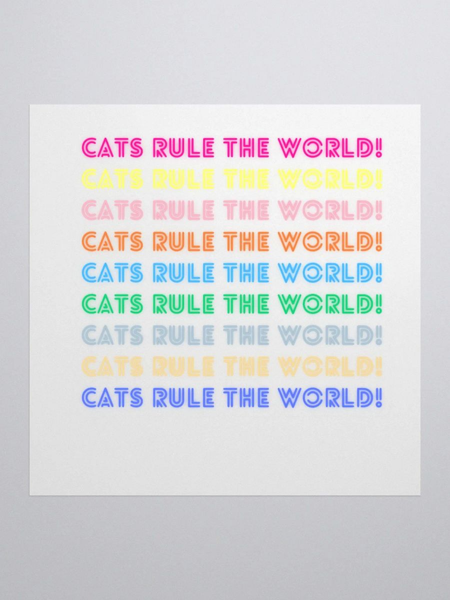 Vibrant Cat Power Stickers product image (1)