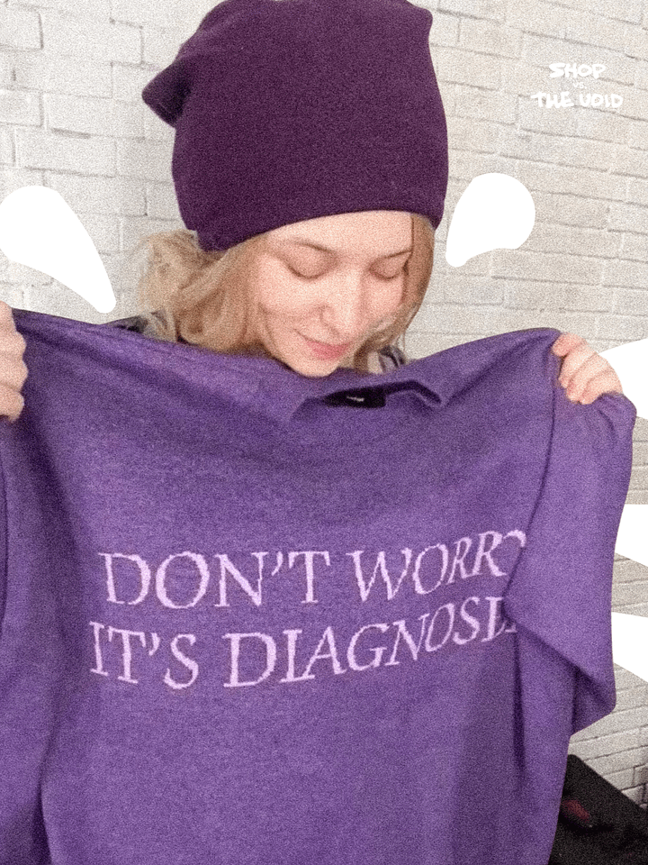 DW, it's diagnosed. (MJ's version) knitwear relaxed crewneck product image (1)