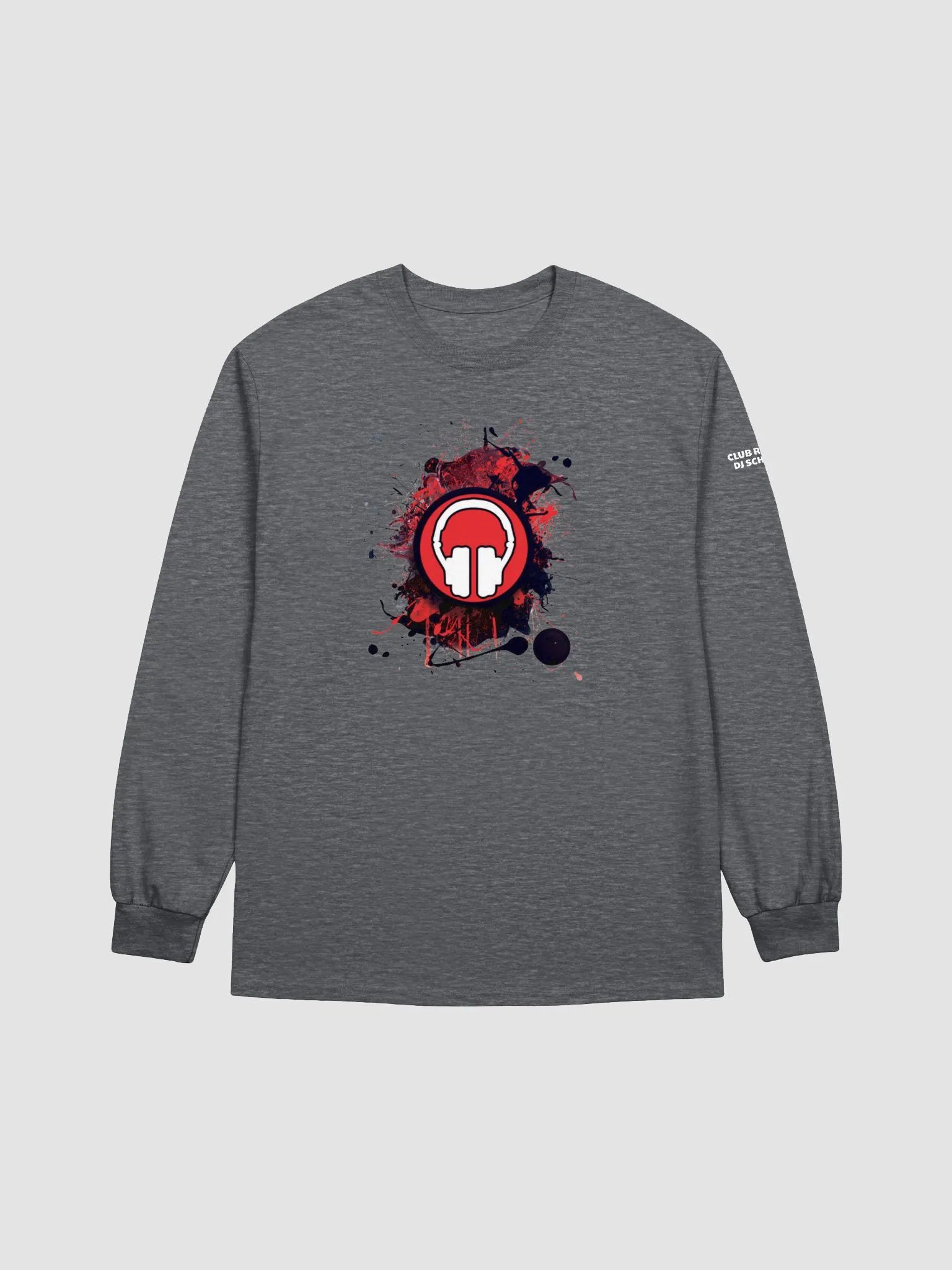 Paint Splat Headphones Gildan Ultra Cotton Long Sleeve T-Shirt product image (1)