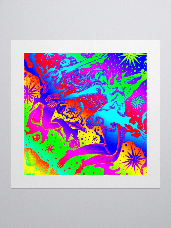 Limited Edition Full Rainbow Gemini Zodiac Kiss Cut Stickers product image (1)