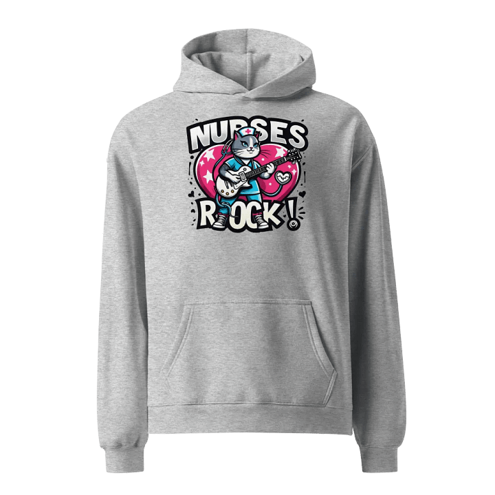 Nurse Rockstar Cat Oversized Hoodie product image (4)
