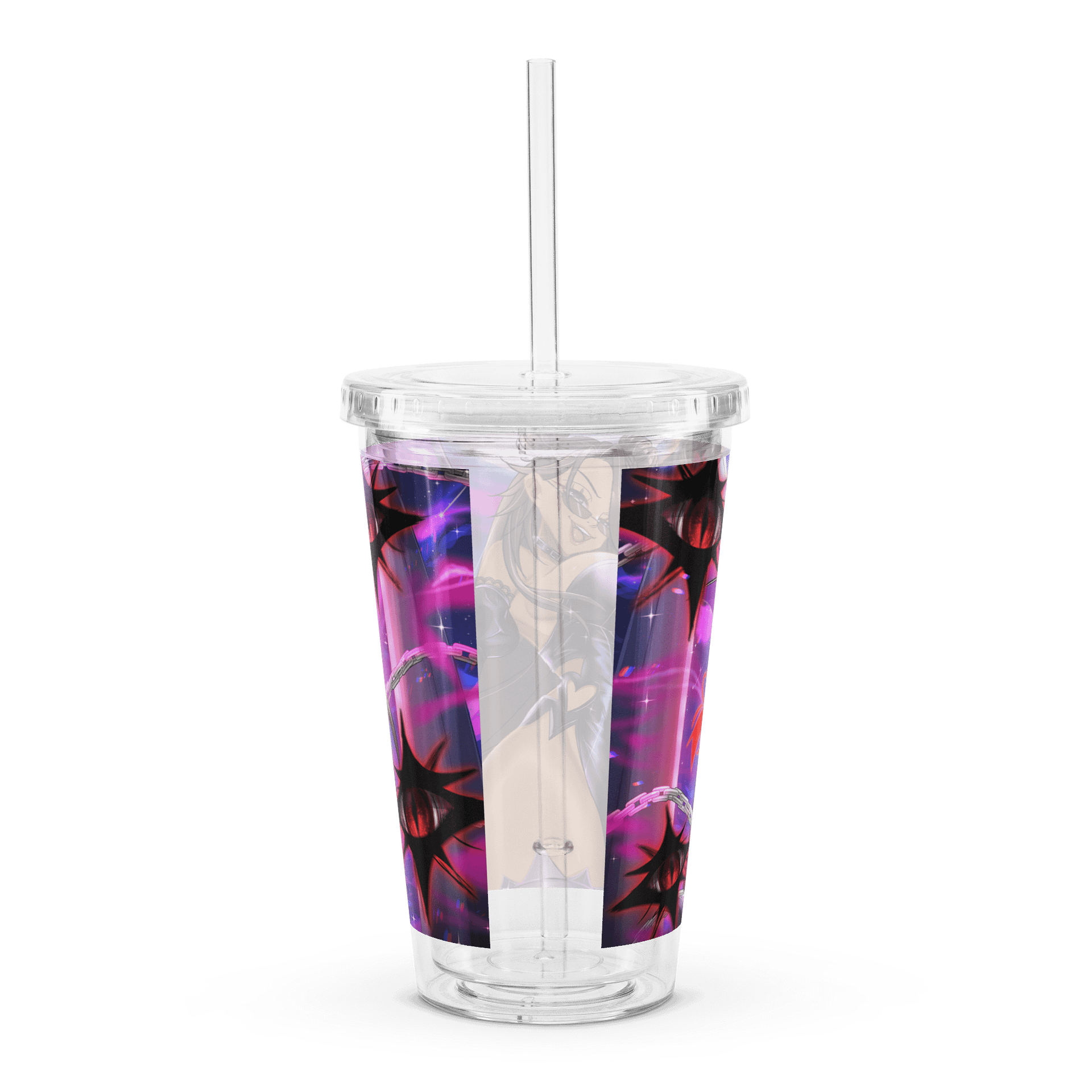 Sip in Style: Double Wall Clear Plastic Tumbler (16 oz) product image (2)