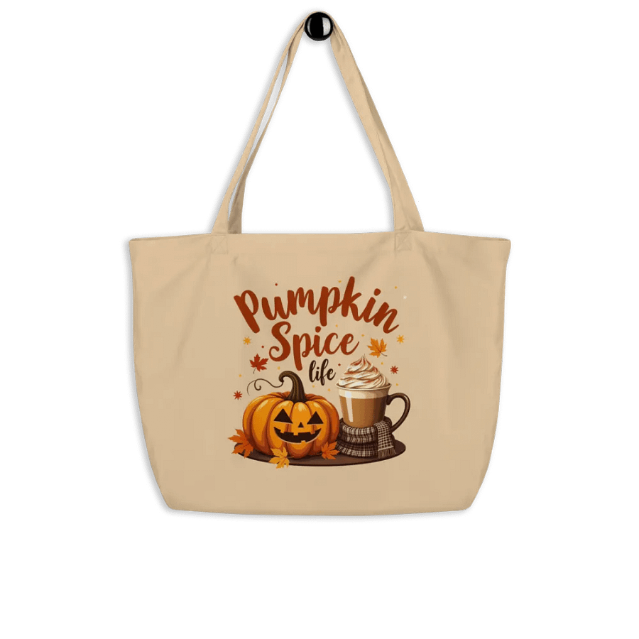 Pumpkin Spice Life Organic Tote Bag product image (8)