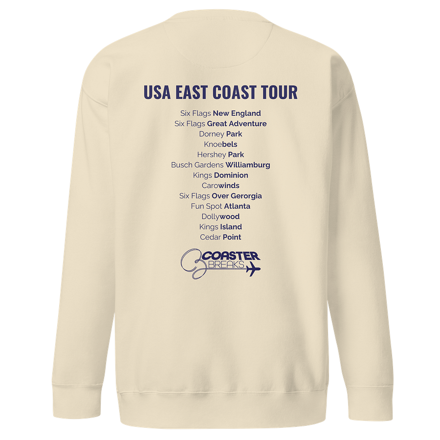 USA East Coast Tour Square Logo Sweatshirt - Light Colours product image (1)