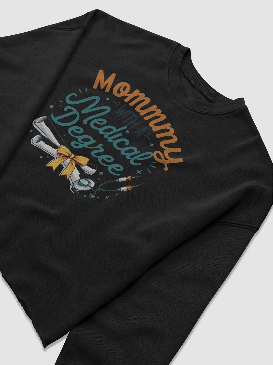 Mommy with a Medical Degree Graphic Crop Sweatshirt product image (17)