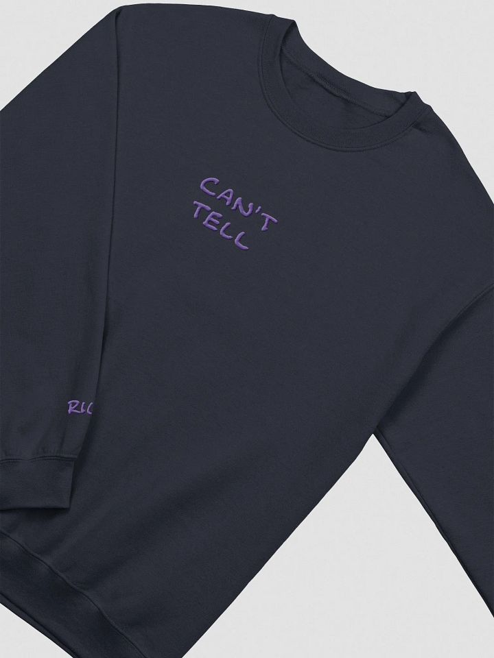 CAN'T TELL embroidered crewneck (purple) product image (2)