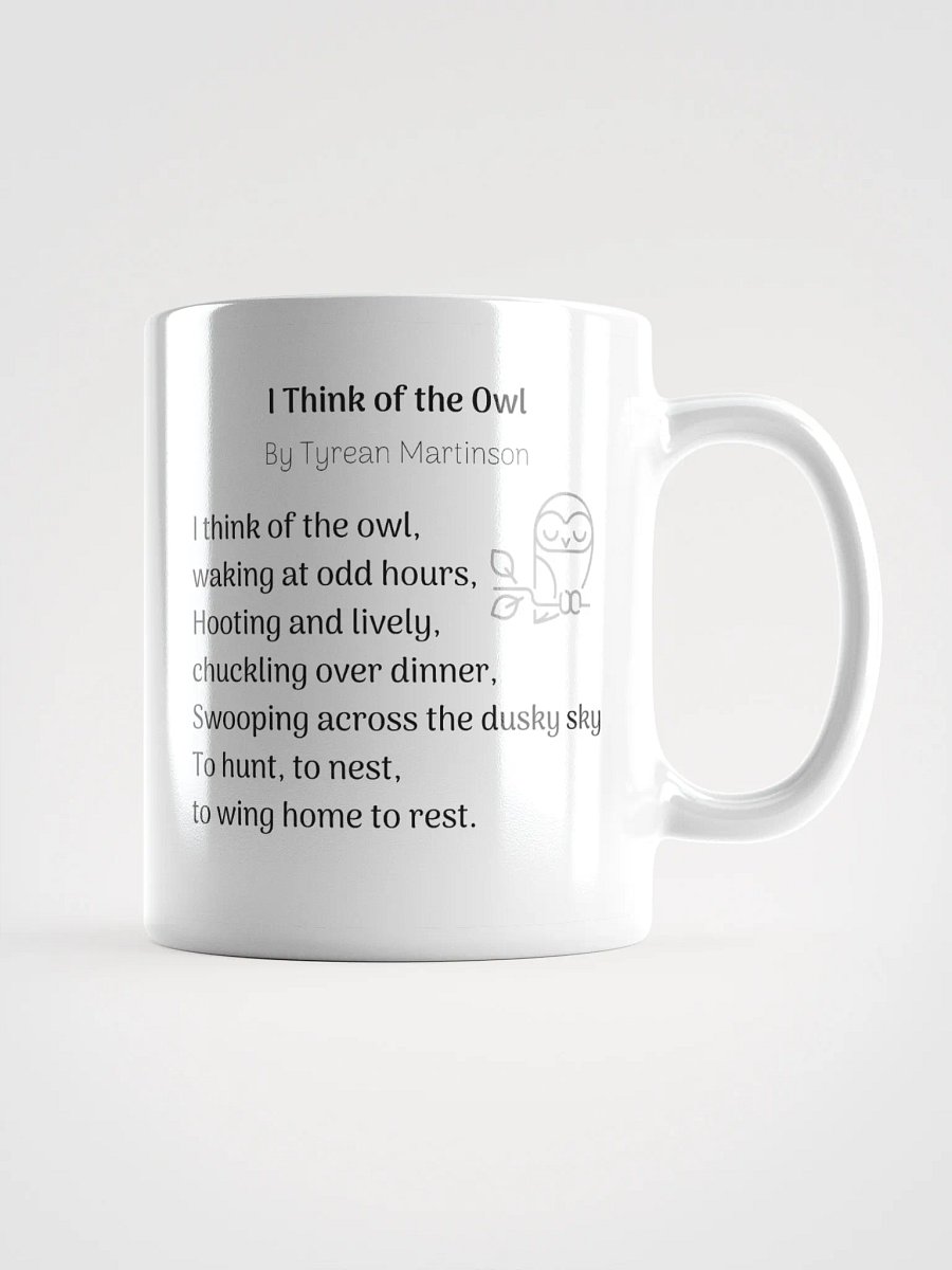 Owl Poetry Mug product image (1)