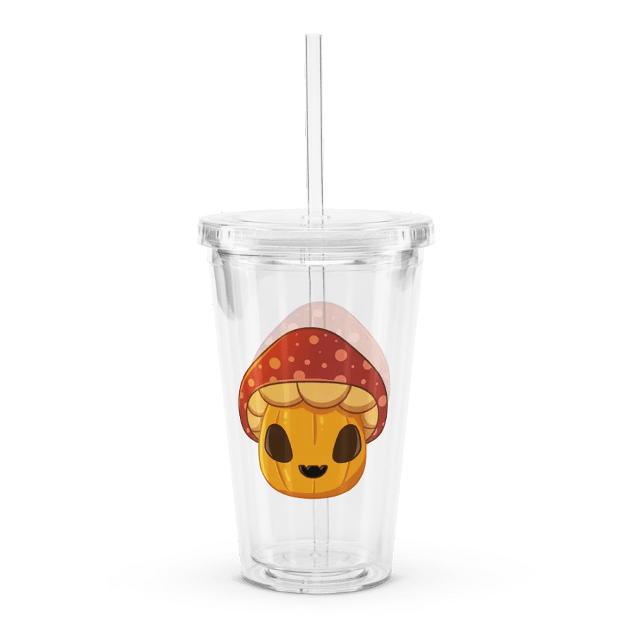 Mushie Pumpkin Plastic Tumbler product image (4)