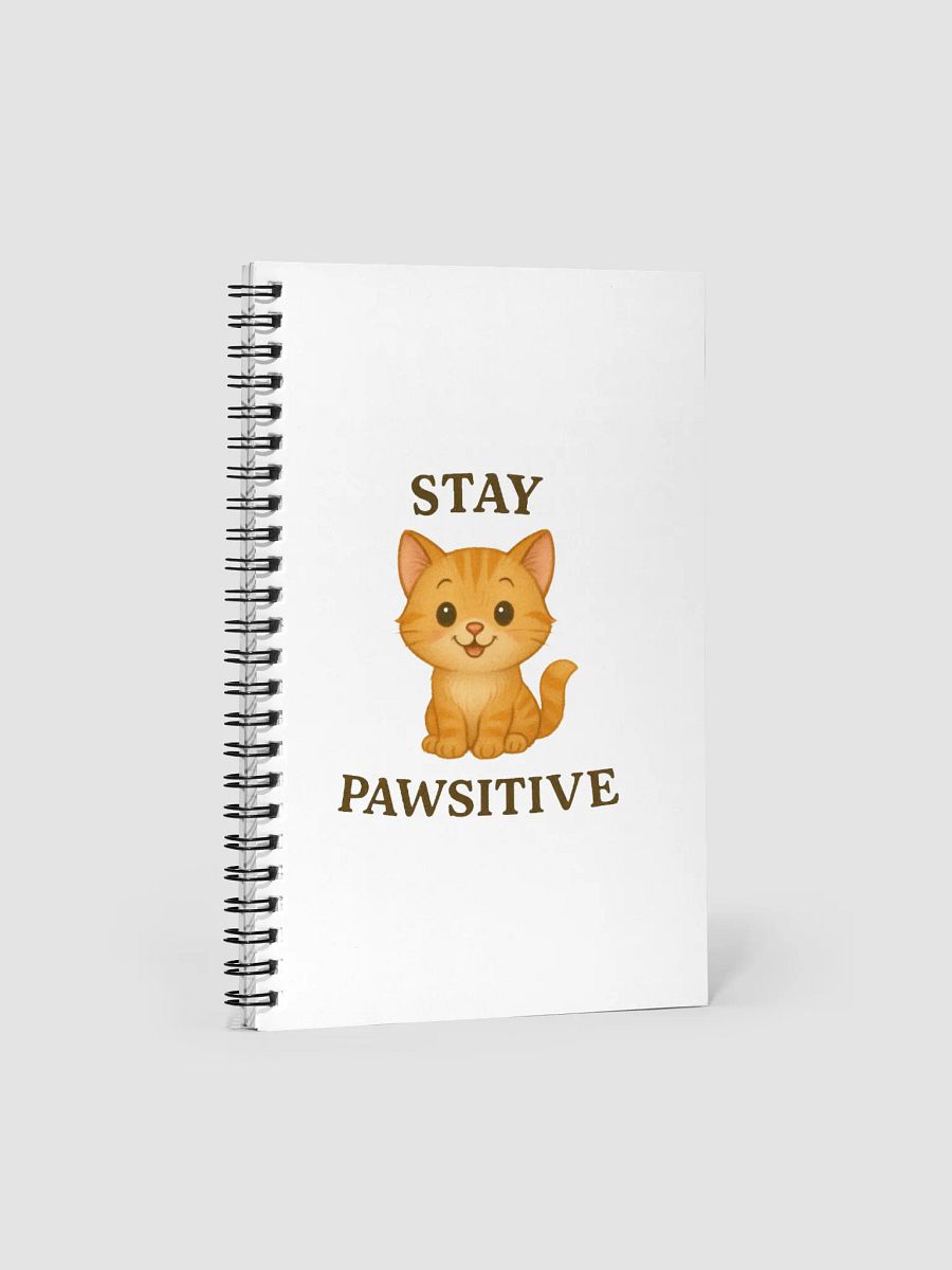 Stay Pawsitive Spiral Notebook product image (1)