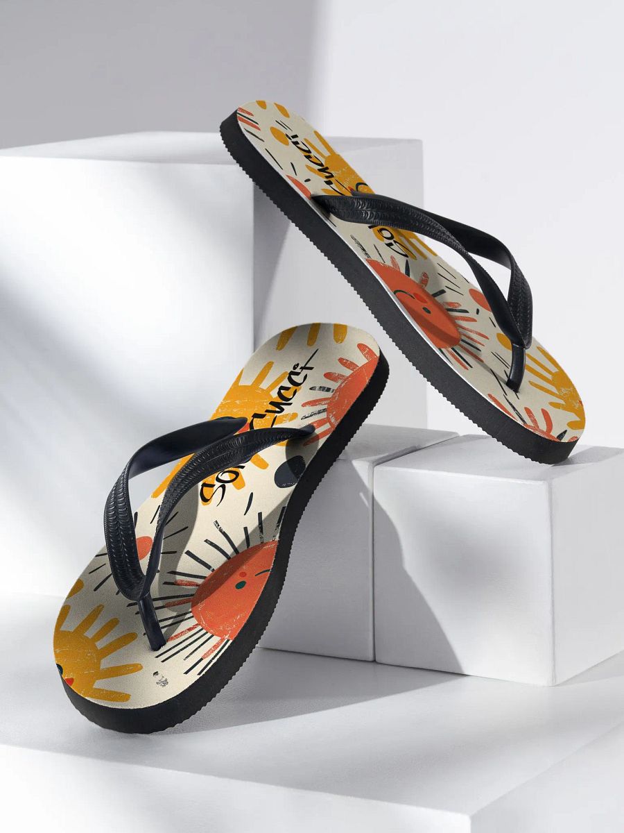Sunny Bliss Sublimation Flip-Flops product image (2)