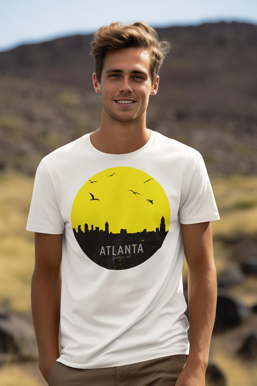 Atlanta Georgia Skyline Cityscape T-Shirt product image (3)