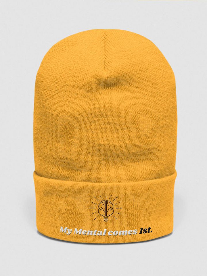My Mental Comes 1st. Embroidered Beanie product image (4)