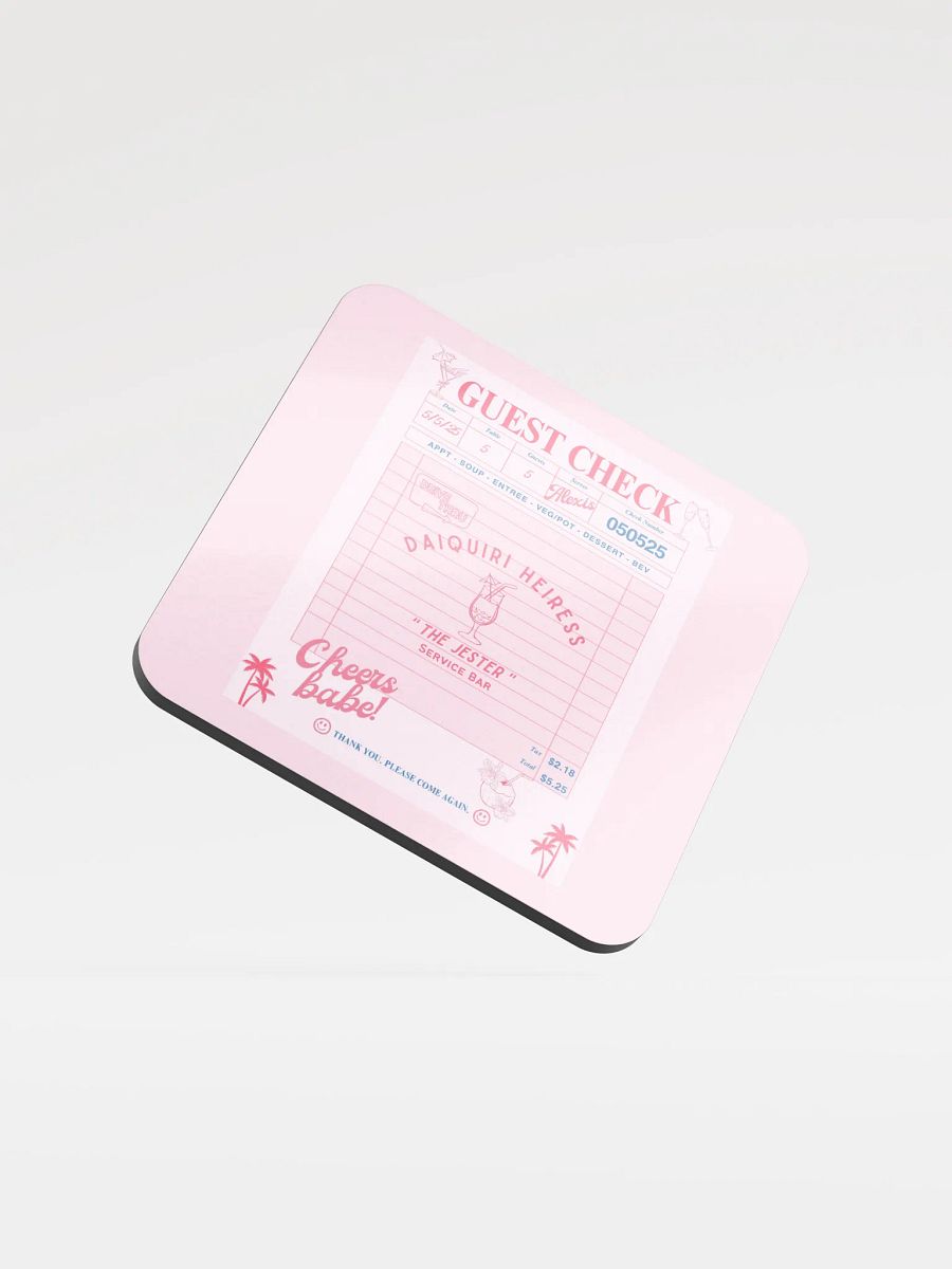 CHECK PLEASE! DAIQUIRI COASTER product image (1)