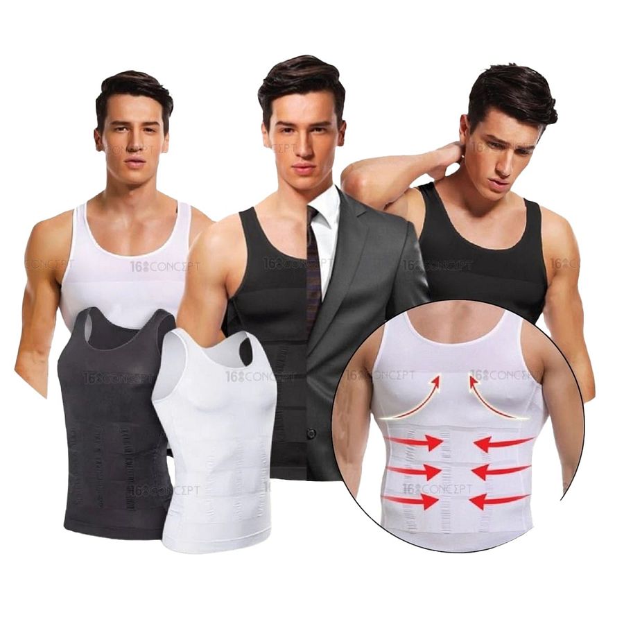 Slim n Lift Body Shaper for Men (Black / White) product image (1)
