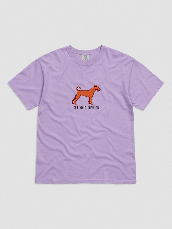 Get Your Irish On T-Shirt(Embroidered) of an Irish Terrier(Red) product image (41)