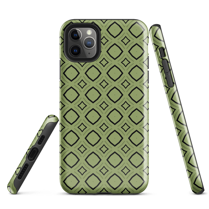 Bumble Delight Geometric Pattern Tough iPhone Case product image (5)
