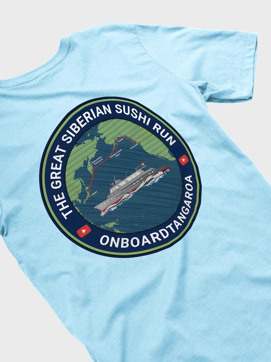 The Great Siberian Sushi Run Women’s T-Shirt – (Light Colours and Route Logo) product image (4)