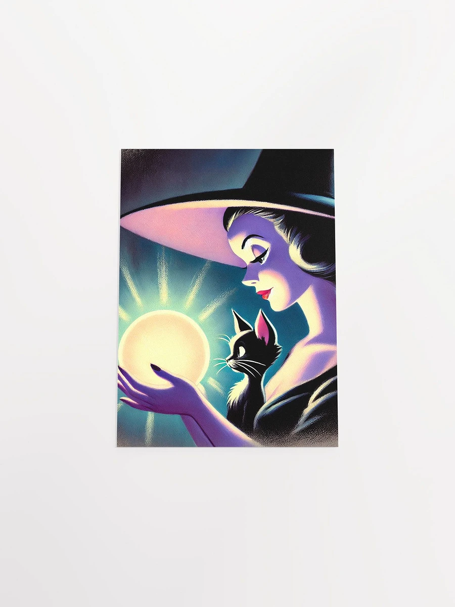 Crystal Ball Witch and Cat Enchantment Premium Poster product image (31)