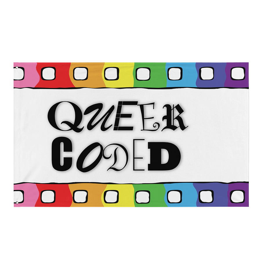 QUEER CODED - FLAG product image (1)