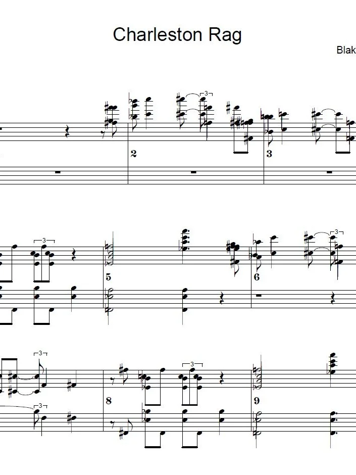 Charleston Rag - Piano sheet music product image (1)