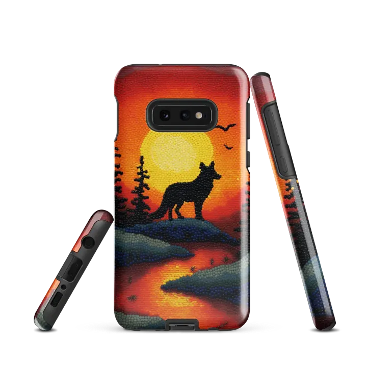 Wild Sunset Wolf Samsung® Tough Case product image (2)