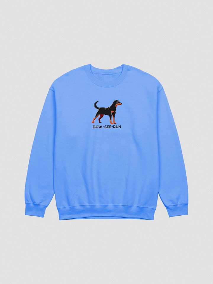Bow-See-Run Sweatshirt (Embroidered) of a Beauceron(Black & Tan) product image (7)