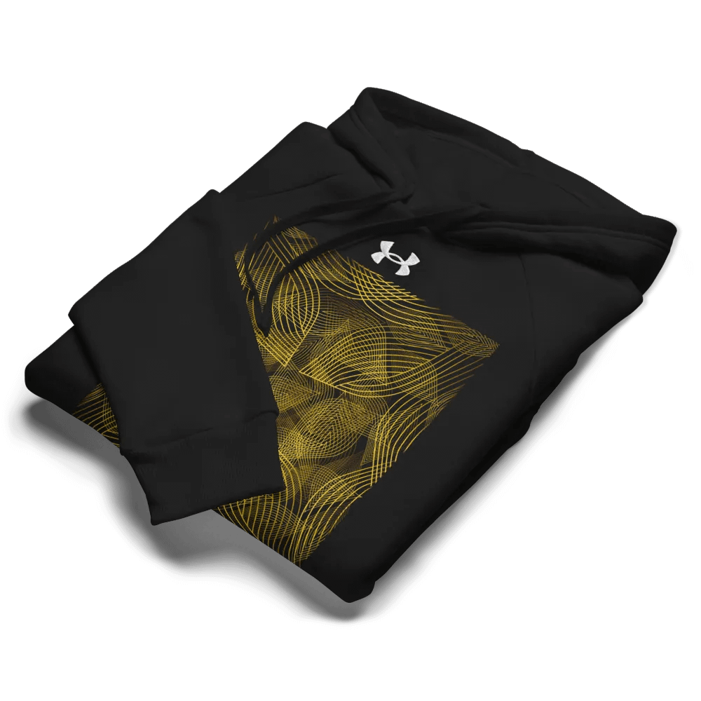 Hoodie with golden lines and leaf design product image (9)