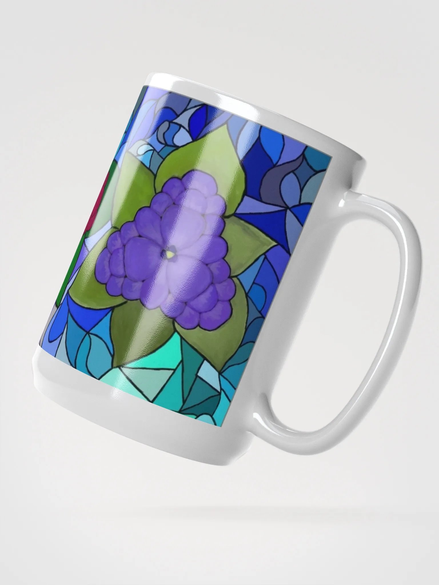 Stained Glass Floral Elegance Mug product image (5)