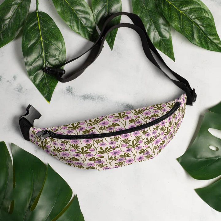 Passion Blooms - Pink and Green - Fanny Pack product image (1)