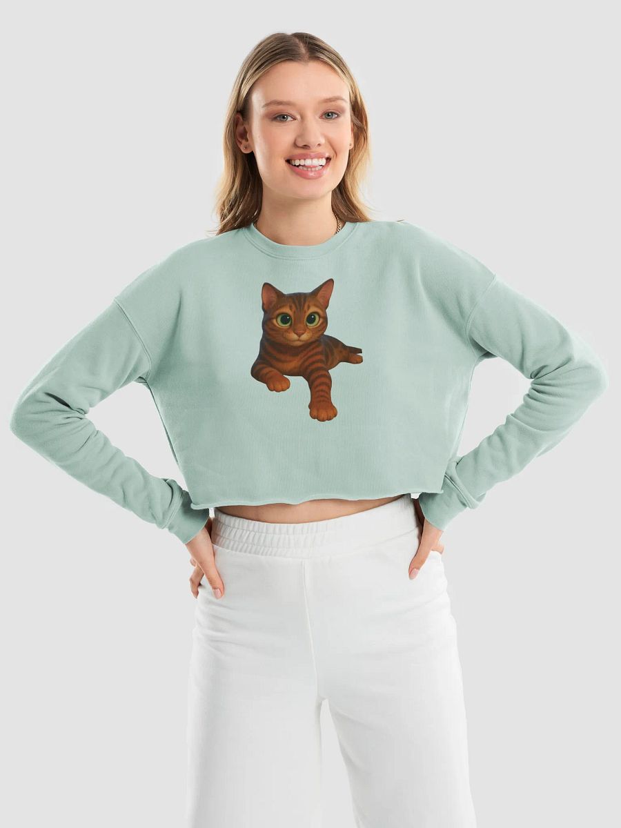 Dior'Cat - Women's Fleece Crop Sweatshirt product image (9)