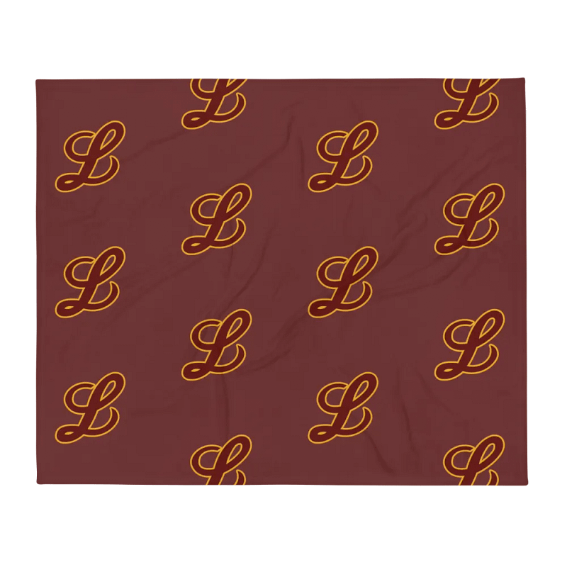 Maroon "L" Pattern Blanket