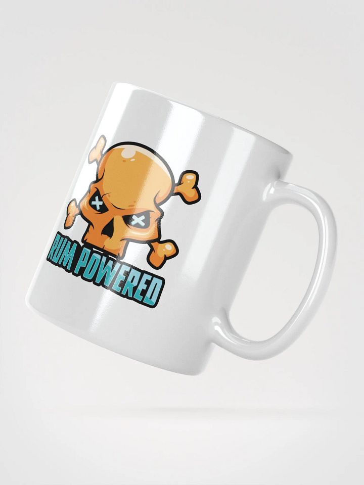 Rum Powered Pirate Coffee Mug | Funny Skull & Crossbones Design product image (2)