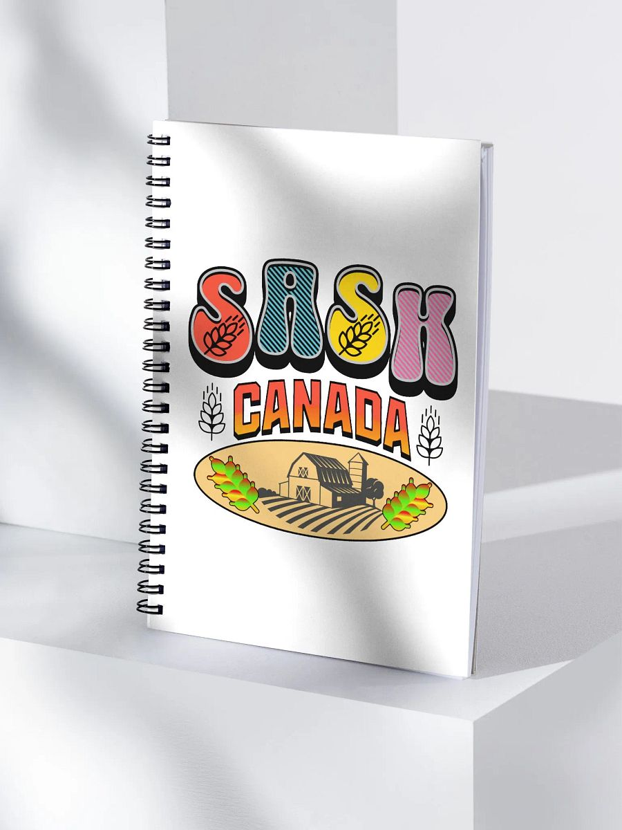 Sask Canada Wheat Spiral Notebook product image (3)