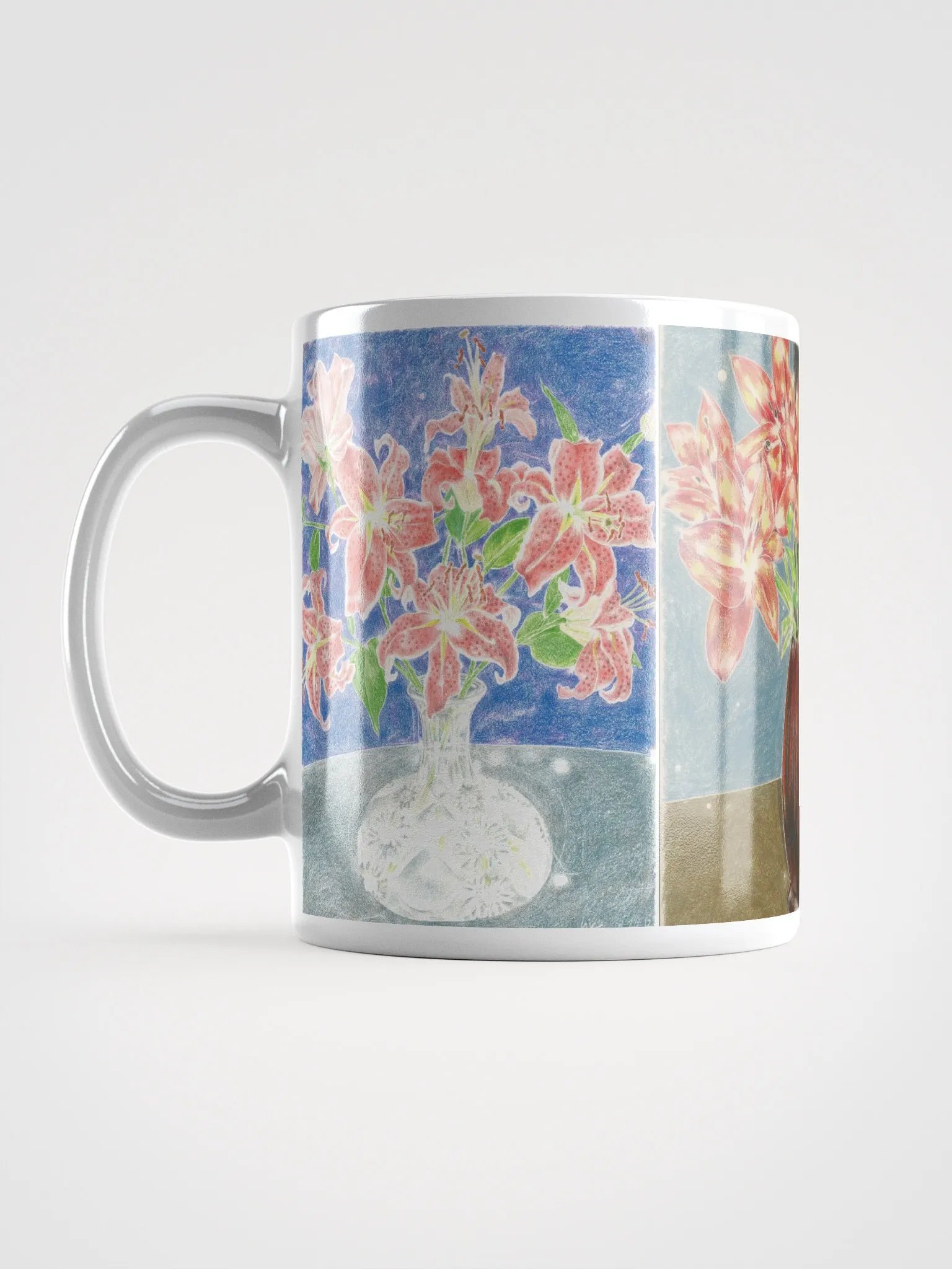 Flowers White Glossy Mug product image (3)