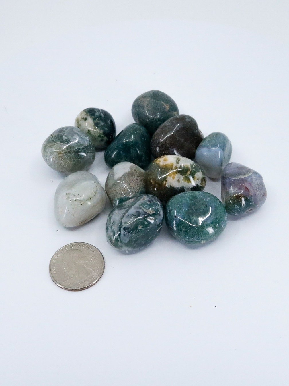 Moss Agate Tumbled Crystals product image (3)