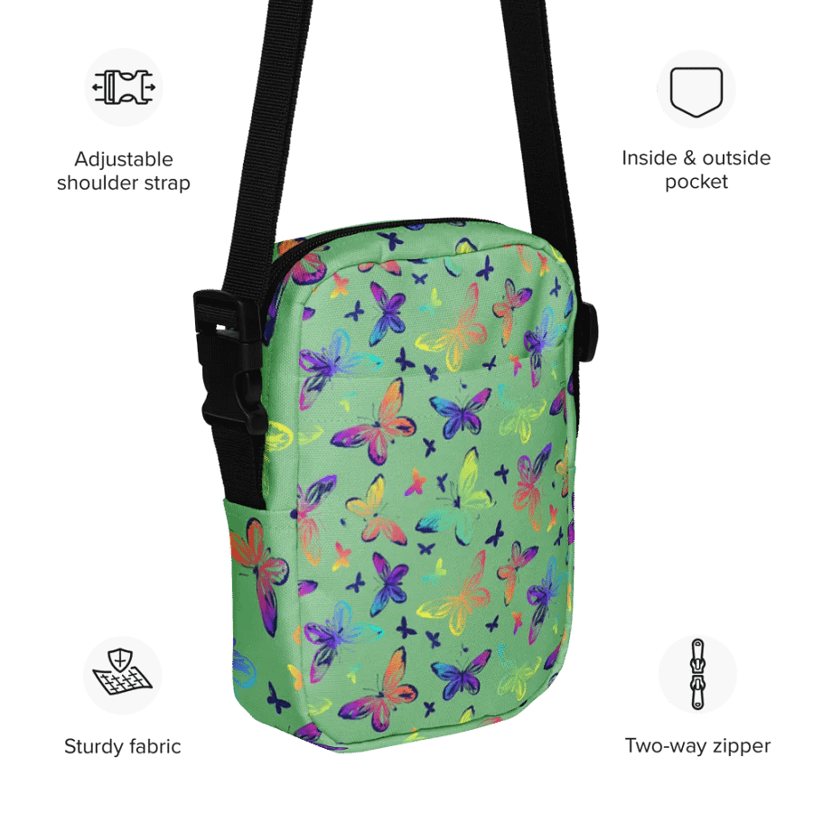 Butterfly Bliss All-Over Crossbody Bag product image (11)