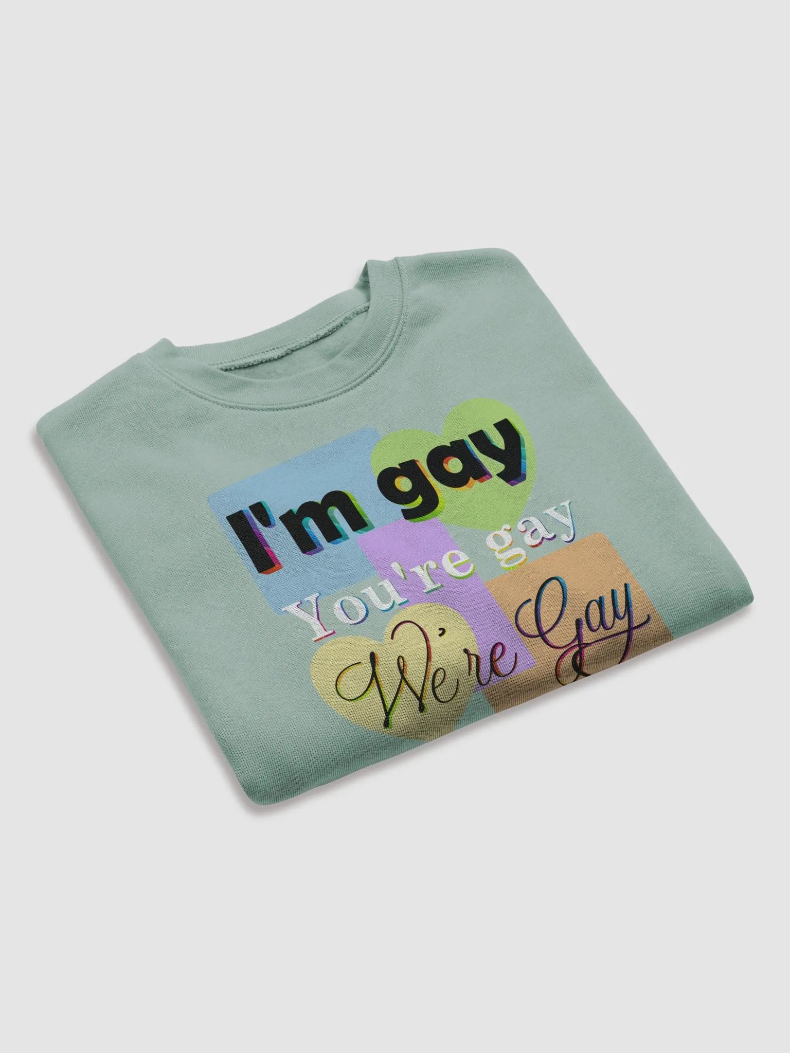 We're Gay Cropped Fleece Sweatshirt product image (7)